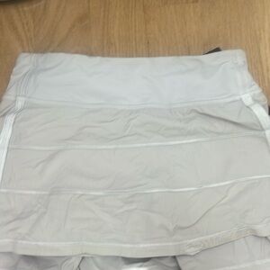lululemon, size 4, white skirt, slightly faded